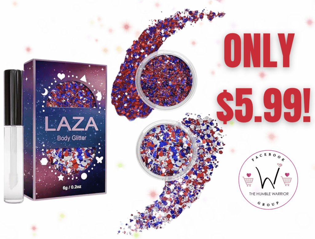 Red, White, and Blue Body Glitter!